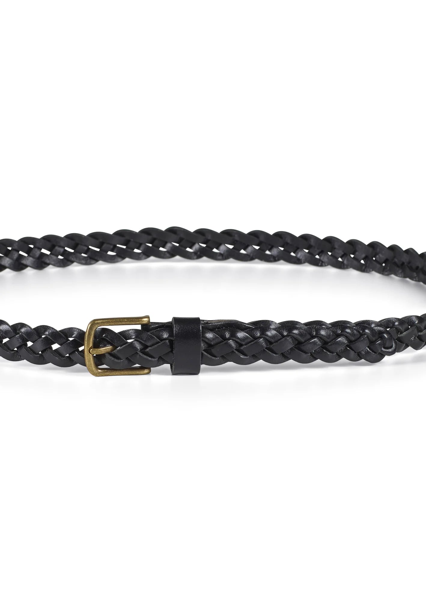 Howard Braided Leather Belt William Black