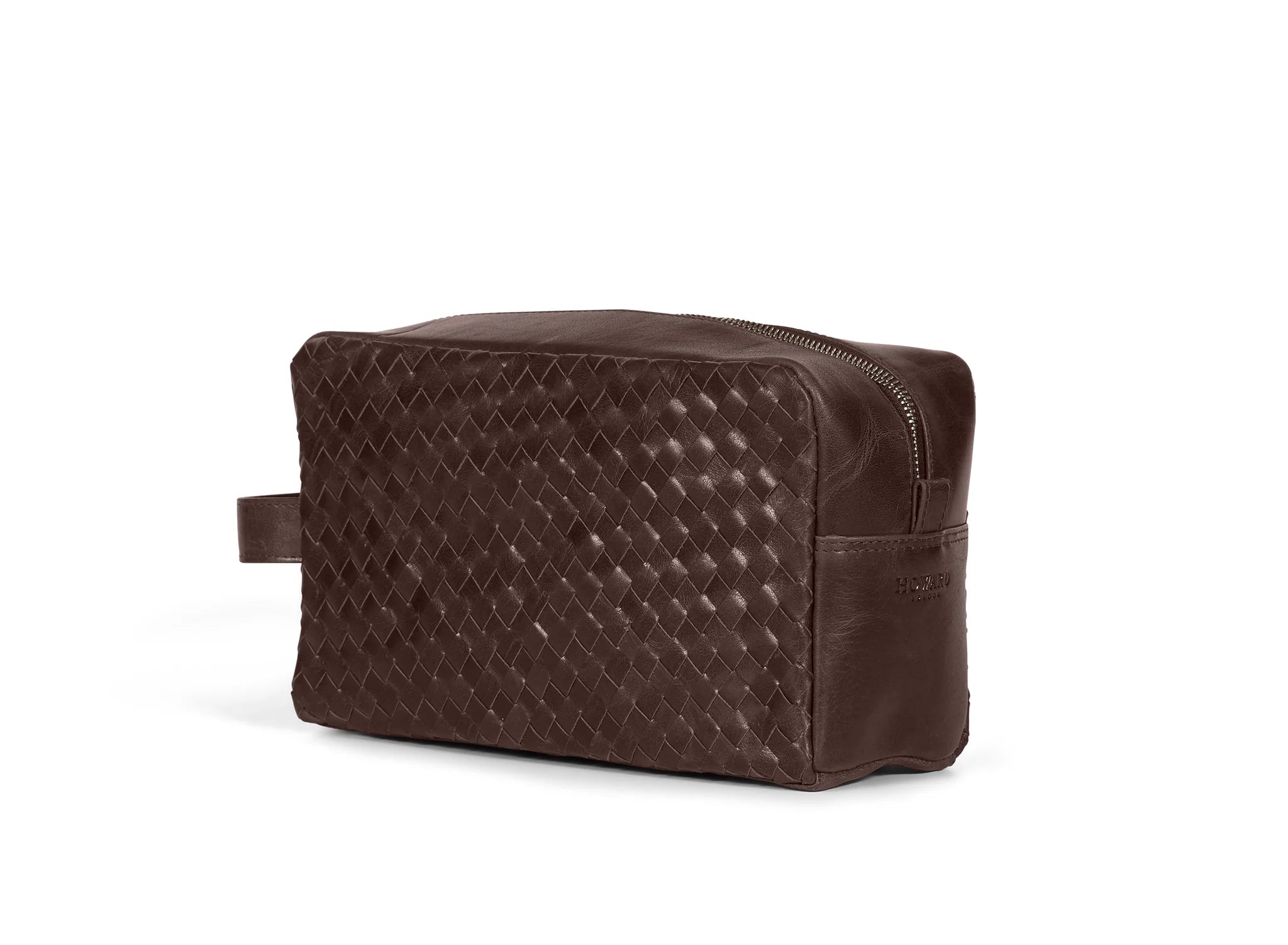 Howard Wash Bag John Dark Brown