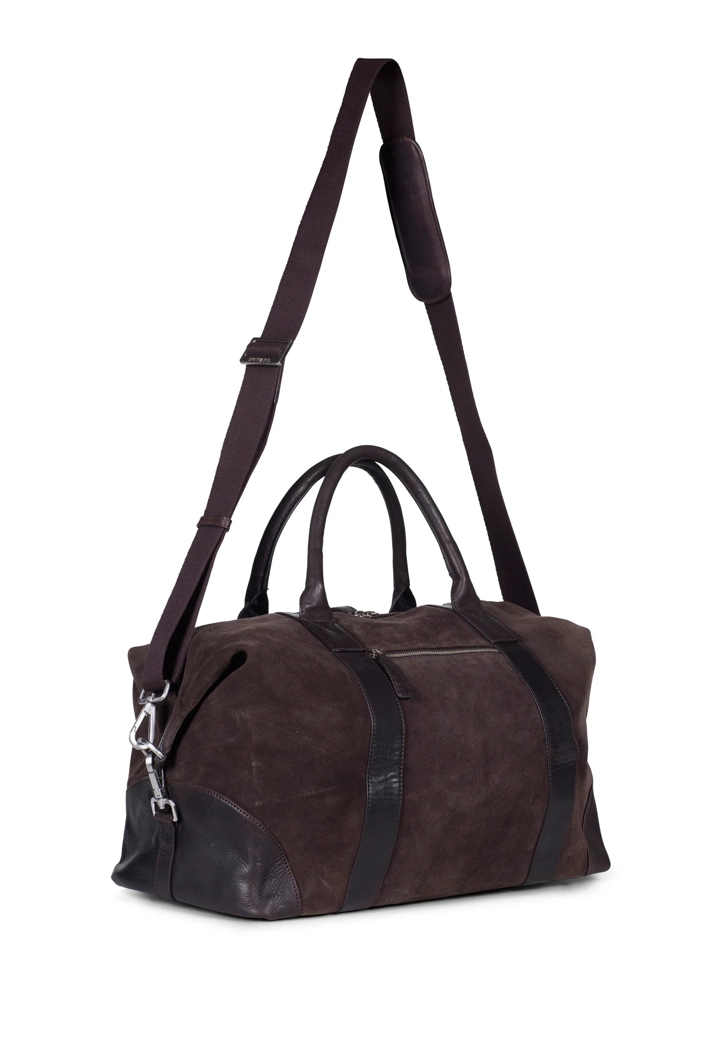 Howard Weekend Bag Steven Suede Chocolate Brown
