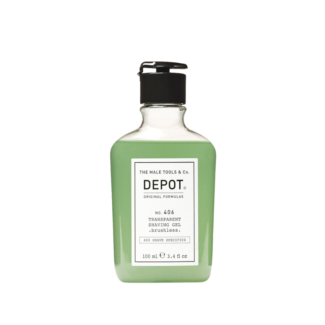 Depot No. 406 Transparent Shaving Gel 100ml (utan borste)