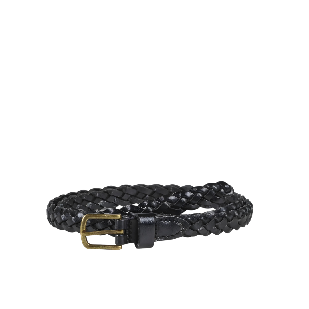 Howard Braided Leather Belt William Black