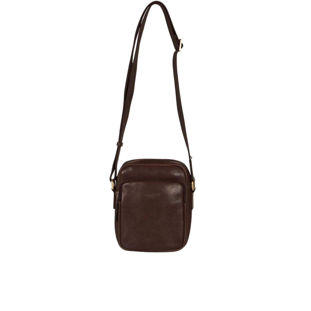 Howard Cross Body Bag Eddie Dark Brown