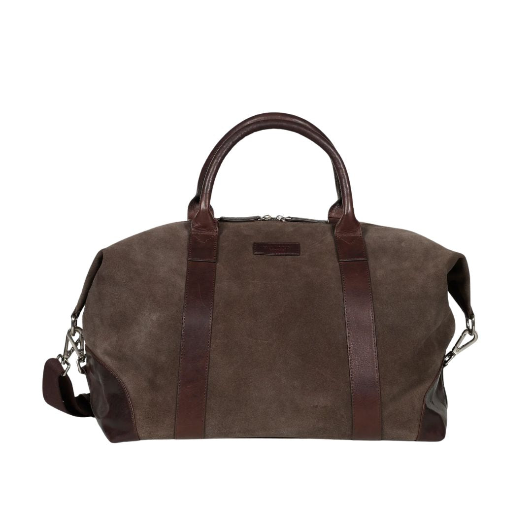 Howard Weekend Bag Steven Suede Chocolate Brown