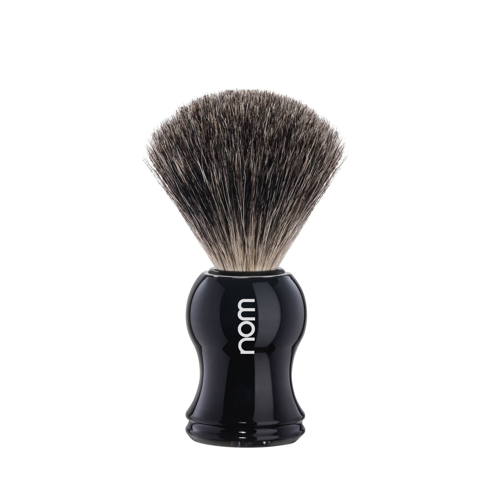 shaving brush NOM  plastic black