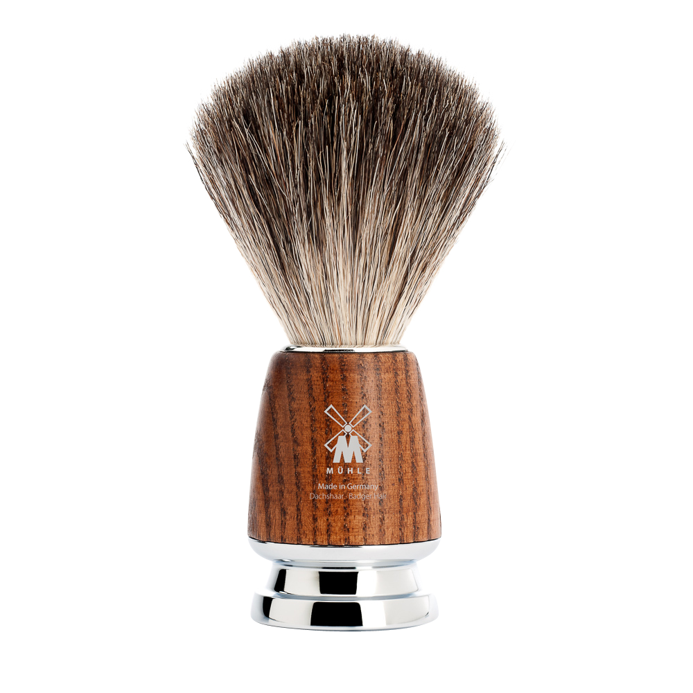 Shaving brush steamed ash